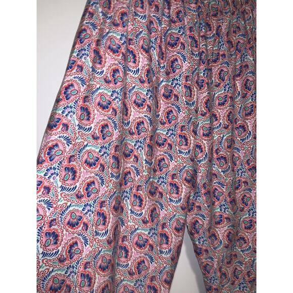 Sussan Women’s Floral Pink And Blue Wide Leg Pants - Size XL - Picture 3 of 7